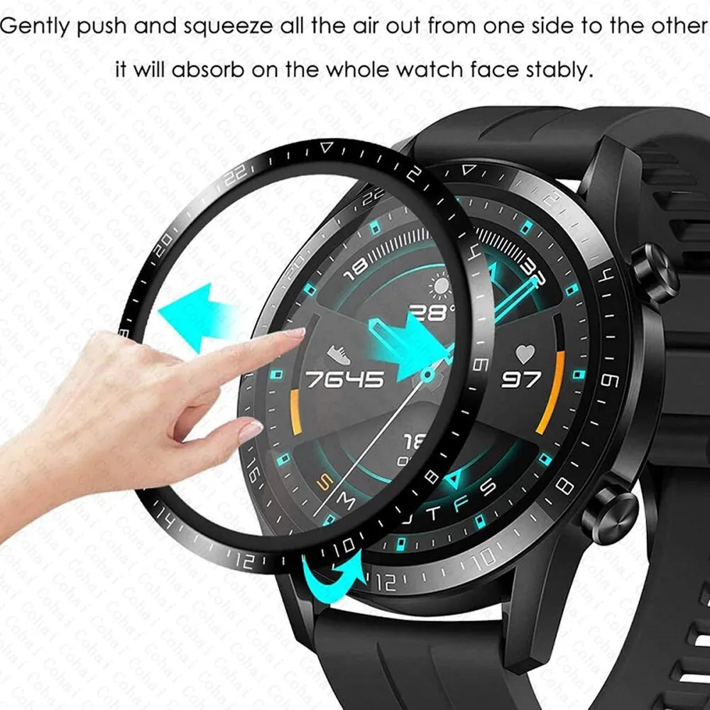 Titan Smartwatch Accessories - Verre trempé à bord incurvé 20D