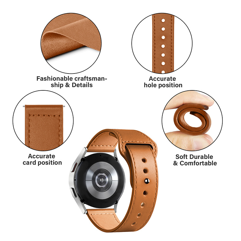 Bracelet de montre en cuir pou - Titan Smartwatch Accessories avis et prix